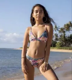 アリシアスタンALEXIA STAMペイズリー柄ハイウェストビキニスイム