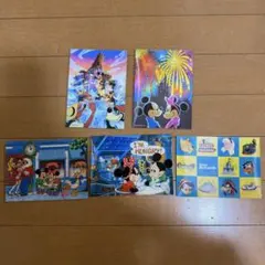 東京ディズニーランド ポストカード 5枚セット　レトロ