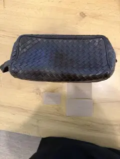 ダークブラウン レザー クラッチバッグ