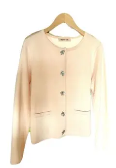 Apuweiser-riche アプワイザーリッシェ　ビジューカーディガン　M