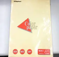 カラーペーパー 特厚口クリーム A4 50枚 長門屋商店
