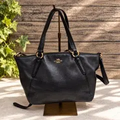 【COACH】コーチ ハンドバッグバッグ ハンドバック レザー 本革 ブラック