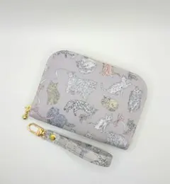 ラウンドファスナー小財布　リバティ　コーアンドエイト