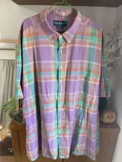 90s POLO RALPH LAUREN マドラスチェック シャツ 4XB