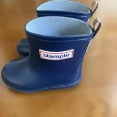★お値下げ中　stample レインブーツ ネイビー