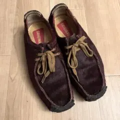 Clarks Original ワラビー ハラコ ワインレッド 24.0