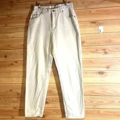 Lee RELAXED FIT テーパード カラーデニム アイボリー W31相当