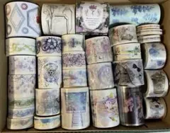 海外マスキングテープ　花フレーム　フレーム　ダイカット　中古品　（20）