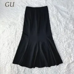 GU カットソー マーメイド スカート ブラック