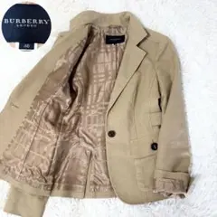 バーバリーロンドン ジャケット 38 シャドーノバチェック ベージュ SP品