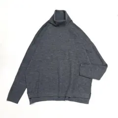 【美品】BYユナイテッドアローズ ウール100 ニット セーター タートル 薄手