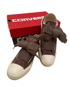 ❤️愛らしい新品CONVERSE ALL STAR リボン付ブラウン スニーカー