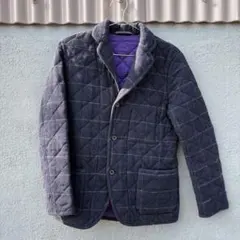 トラディショナルウェザーウェア　キルティングテーラードジャケット　ネイビー　M