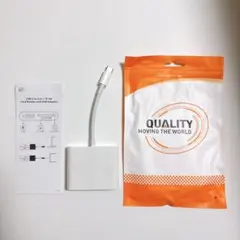 USB-C to 3 in 1 TF/SD Card Reader and US