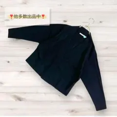 美品❗️体型カバー【FAIRE PRIME】ノーカラーニット38M