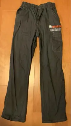 ボーイズ　綿ロングパンツ　ブラック　160〜165 股下70