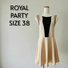 ROYAL PARTY ロイヤルパーティー バイカラーワンピース 38【392】のサムネイル