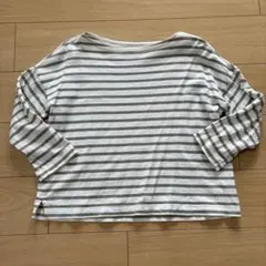 ボーダー 七分袖 カットソー ボートネック