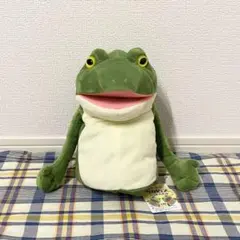 新品　未使用　おとぼけケロピョン　ハンドパペット　ぬいぐるみ　ぎゃますけ