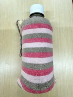 ストライプ　ミニペットボトルカバー