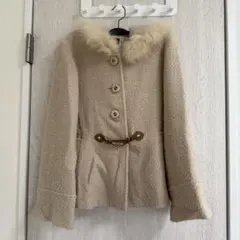 人気❤️ SAGA FOX　ホワイト　ファーコート 金サガ　毛皮コート　L 最上級✨SAGA FOX ロイヤル 金サガ フォックスファーコート 毛皮