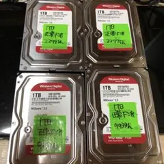 886 3.5インチ HDD 1TB WD10EFRX 正常 5個