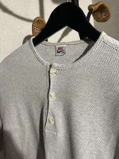 Nike 刺繍ロゴ ビンテージ ボタン付き 半袖オーバーサイズTシャツ