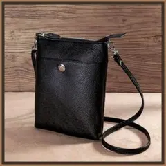 ショルダーバッグ ミニ スマホショルダー マルチポーチ 肩掛け 黒