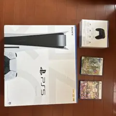 PS5本体+コントローラー+ソフト2本