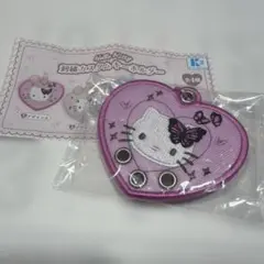新品: ハローキティ 刺繍カスタムキーホルダー【デザインA】
