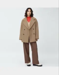 新品未使用　オーバーサイズハーフコート　Pコート