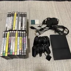 プレイステーション2（ジャンク）本体-ソフト23本セット