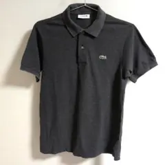 LACOSTE ポロシャツ 半袖 ダークグレー