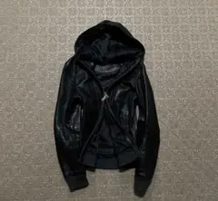 ジャケット・アウター archive gimmick leather hoodie lgb y2k archive gimmick leather hoodie lgb y2k - メルカリ