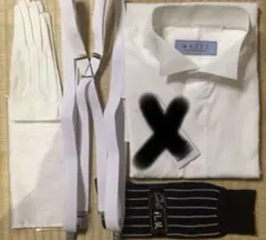 MAZZO新郎セット　シャツLサイズ　ウエディング