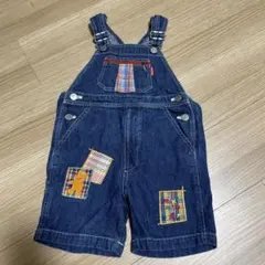 美品　Miki House デニムオーバーオール 100cm
