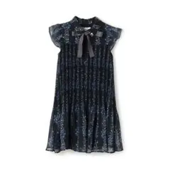 ケイトスペード　キッズ　ブーケシフォンワンピース　120黒