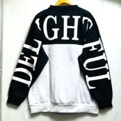 新品‼️ビックサイズ刺繍、プリント❗切り替えトレーナー❗ラスト1点❗