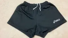 asics 黒 ショートパンツ
