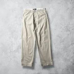 ポロバイラルフローレンポロチノノータックライトベージュW34古着vintage