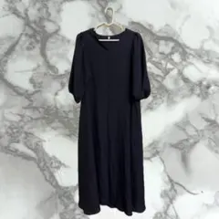COCA Vネック 薄手 ロング ワンピース