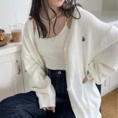 U.S. POLO ASSN. カーディガン ホワイト