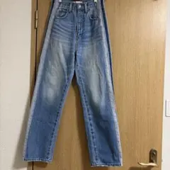 [美品]SサイズAZUL サイドライン デニム