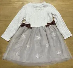 SLAP SLIP 長袖ワンピース アイボリー