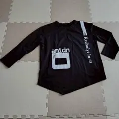 SALT SUGAR 長袖Tシャツ カットソー　ロンT 黒　プリント　M L