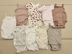 H&M ユニクロ ベビー 肌着 インナー ボディスーツ 9点セット 60サイズ