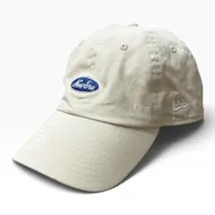 NEW ERA 9TWENTY オーバルロゴ ベージュ 白系 ローキャップ