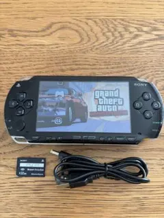 【動作確認済】SONY PSP-1000 ブラック バッテリー、充電ケーブル付