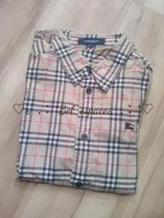 格安！バーバリー ノバチェック 長袖シャツ 130cm