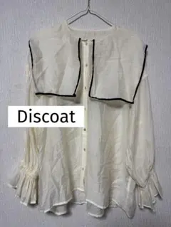 Discoat 襟付き 長袖シャツ オフホワイト